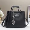 New Lychee Pattern Shoulder Bag Casual Versatile Women's Small Square Bag Handbag Texture Women's Bag