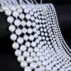 5Yards/Roll Imitation Pearl Beads Chains Round Beads String Line Chains For DIY Wedding Party Decor Jewelry Making Accessories