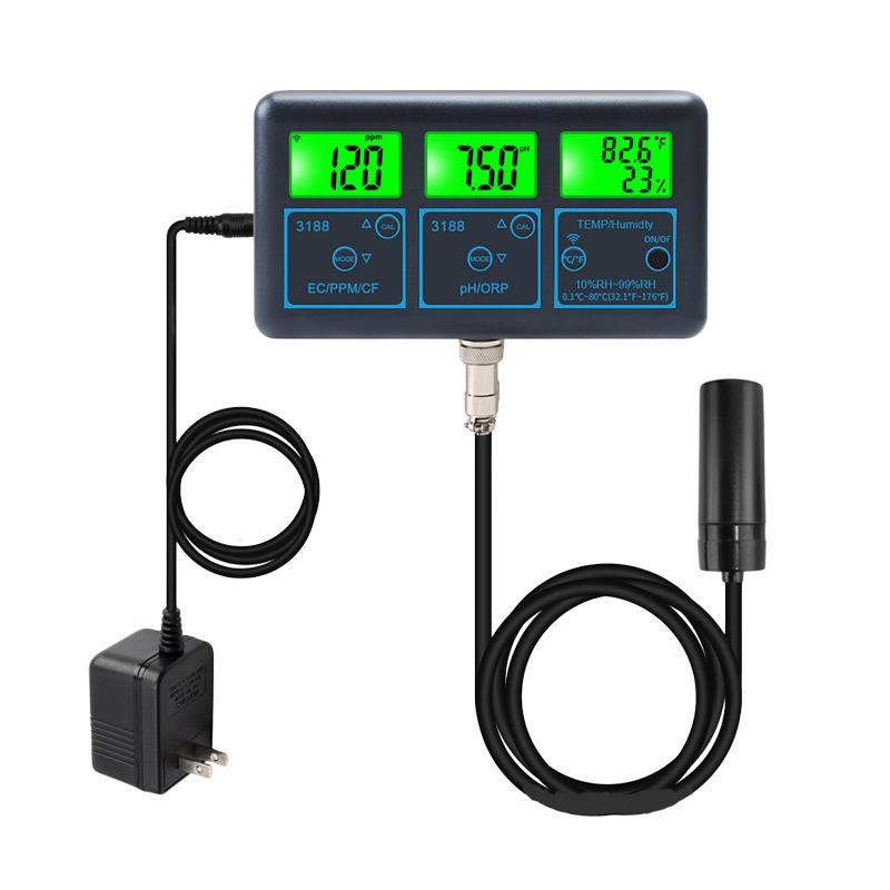 WiFi Tuya 7-in-1 Smart Water Quality Monitor: TDS, Conductivity, Fish Tank, Aquaculture pH, Alkalinity, ORP Meter