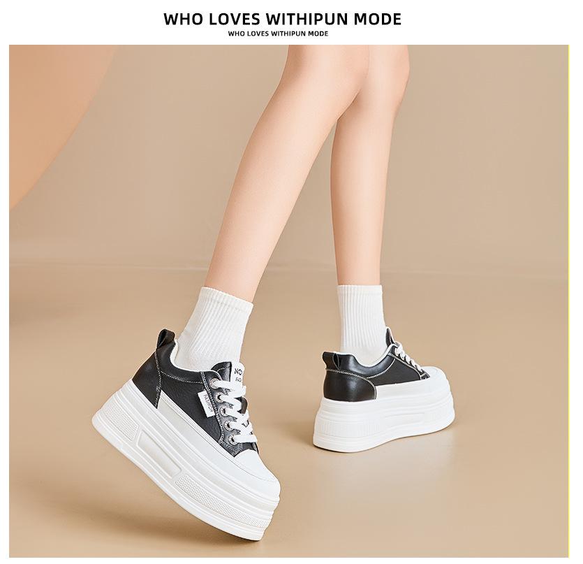 Dam 8 cm Hög Sula Vita Casual Vår/Sommarskor