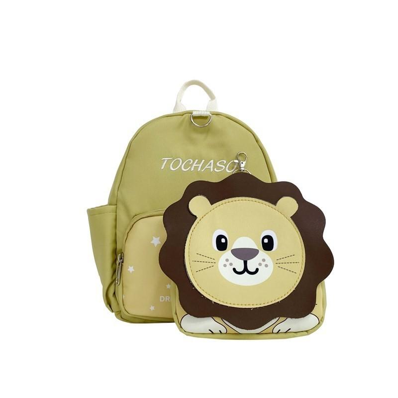 Cute Animal Pattern Childrens School Bag Lightweight Spinal Protection For Kindergarten