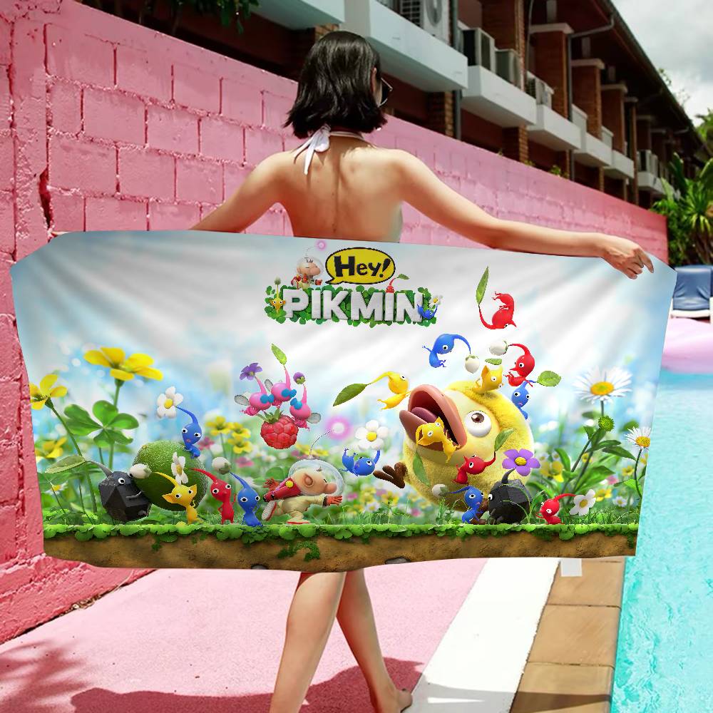 P-pikmin Game Big Microfiber Beach Towels Quick Dry Towel Sand Beach Towels Pool Towel For Travel Swim Pool Yoga