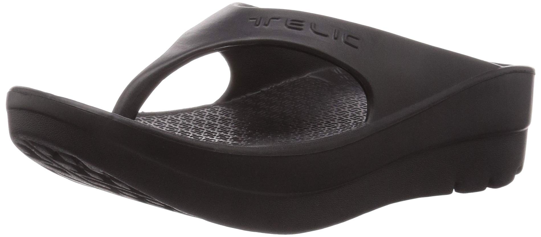 

Recovery Sandals Thick Sole Shock Absorption Lightweight Sports Arch Support Cushioning EVA Black cm [Telic] [Genuine Product] W-FLIPFLOP 23.0 cm~23.5 чёрный