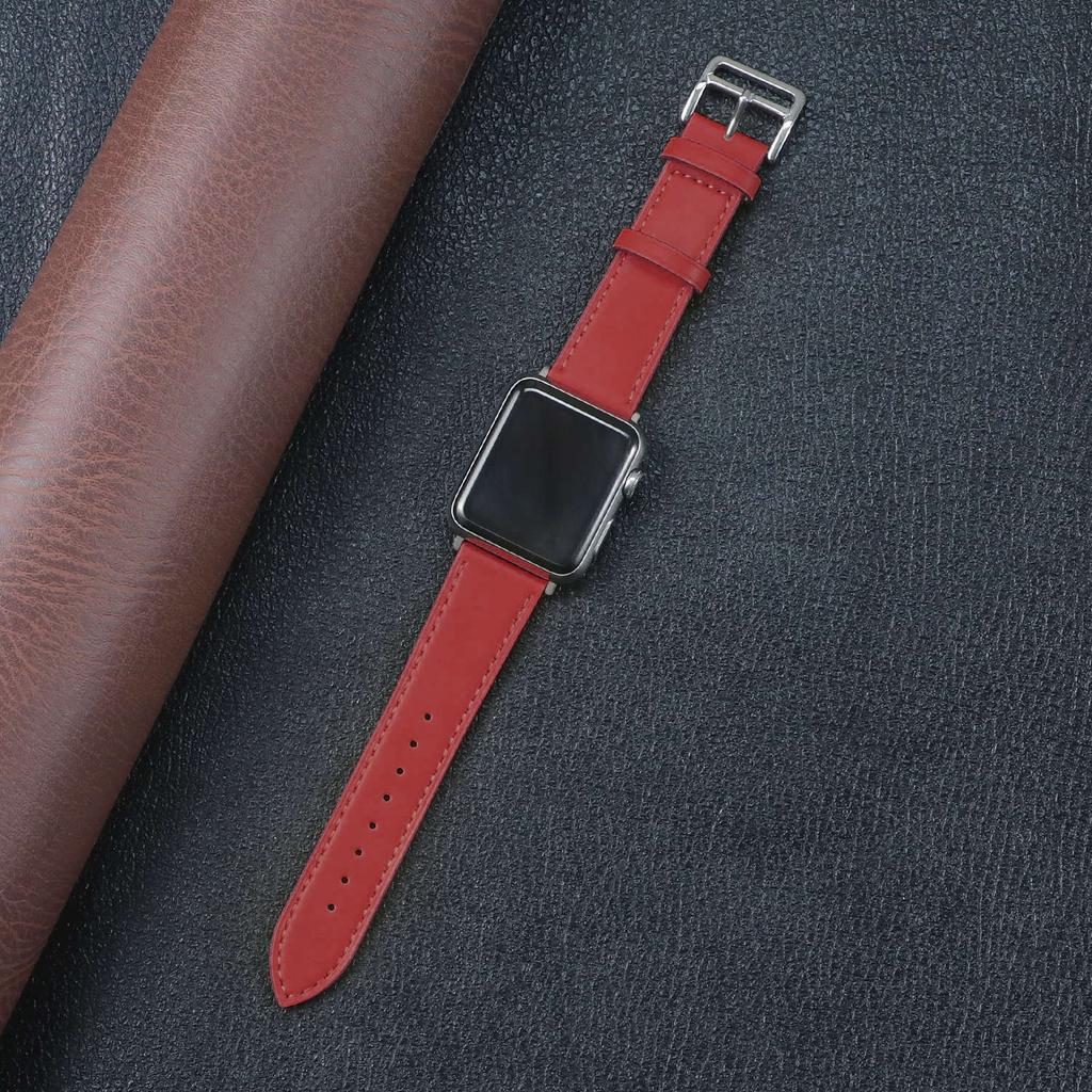 Leather strap for Apple watch band 44mm 40mm 42mm Single tour bracelet correa iWatch series 8 SE 7 6 5 4 Ultra 49mm 45mm 41mm