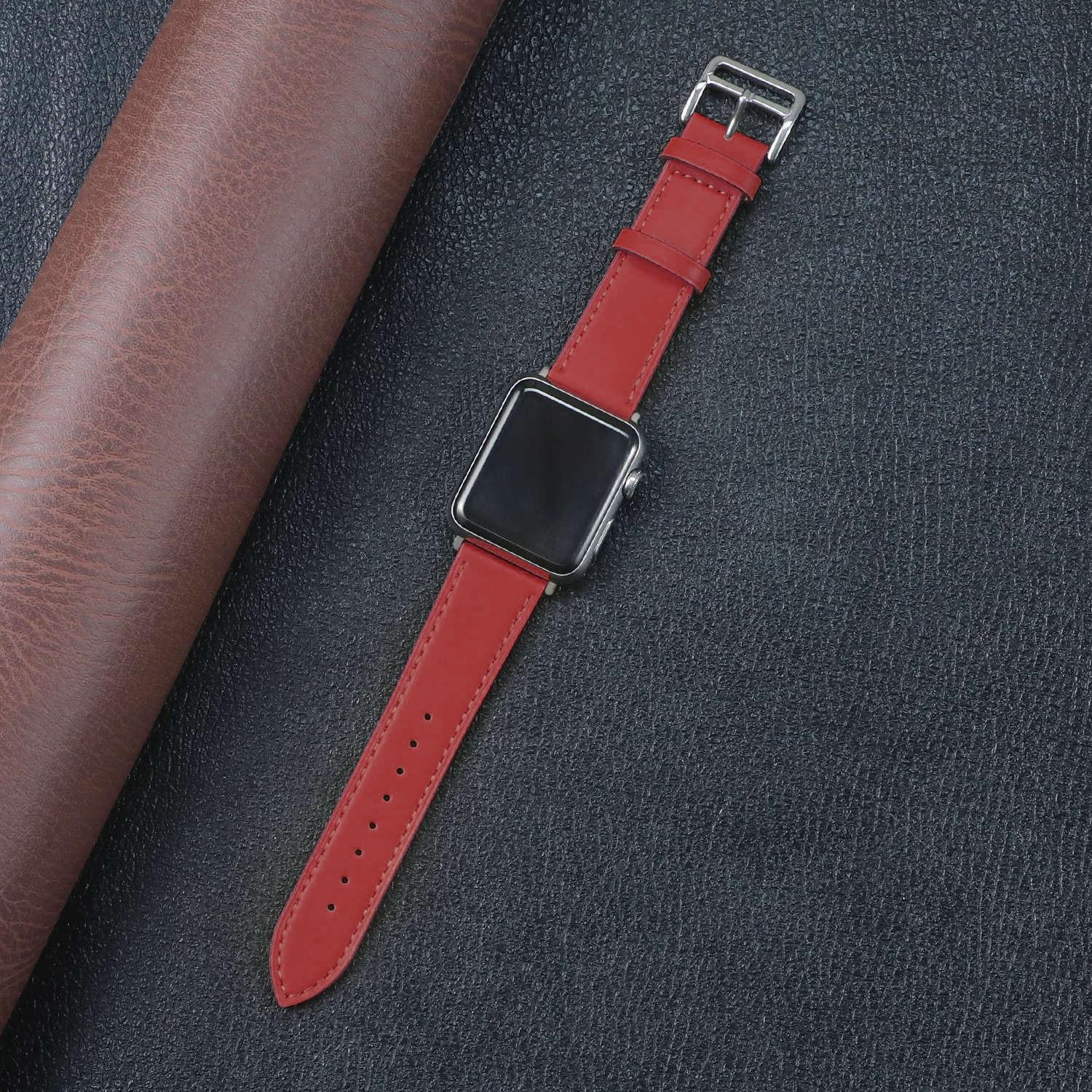 

Leather Strap For Apple Watch 10 band 44mm 40mm 45mm 41mm 46mm 42mm correa bracelet iwatch series 3 5 6 4 se 7 8 9 ultra 2 49mm 38 40 41mm S10-42mm
