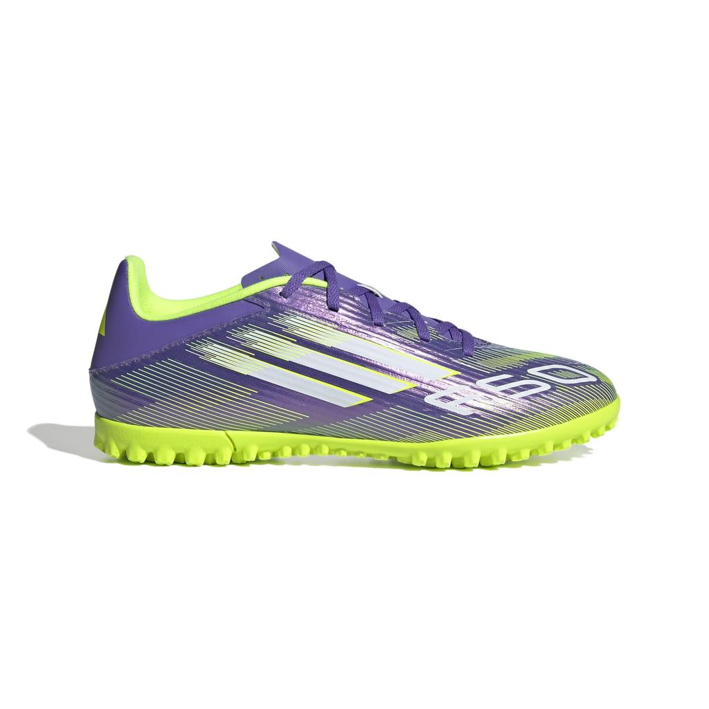 Adidas F50 Club TF Futsal Unisex Purple Lemon Size Cm Shoes, Adult, NIL89, Rush/Footwear White/Lucid (JI0026), 28.0