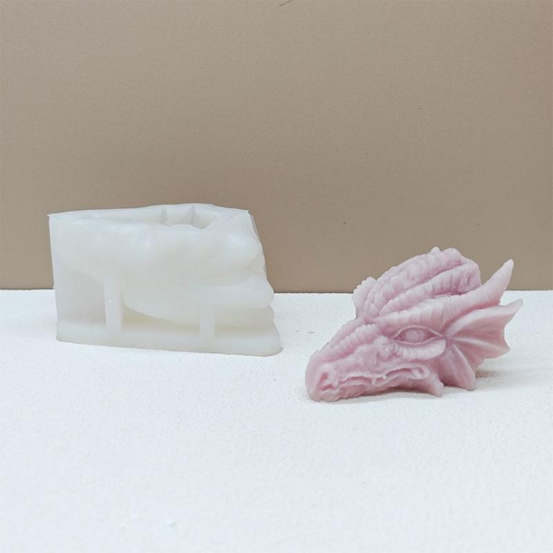Silicone Molds 3D Dragon Candle Molds Casting Molds Soap Baking Molds Craft Supplies Plaster Molds for Candle Making