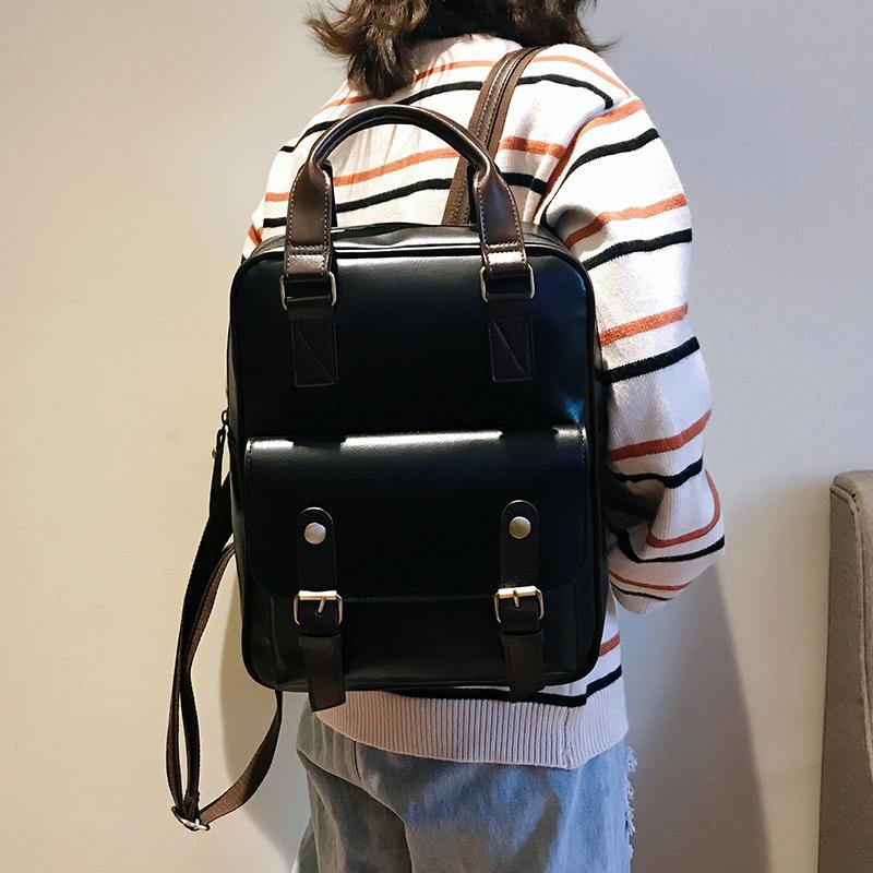 Damen Anti-Diebstahl-Rucksäcke für Studenten, braune Schultaschen für Mädchen im Teenageralter, wasserdichter Vintage-Laptop-Leder-Rucksack, großer Reiserucksack