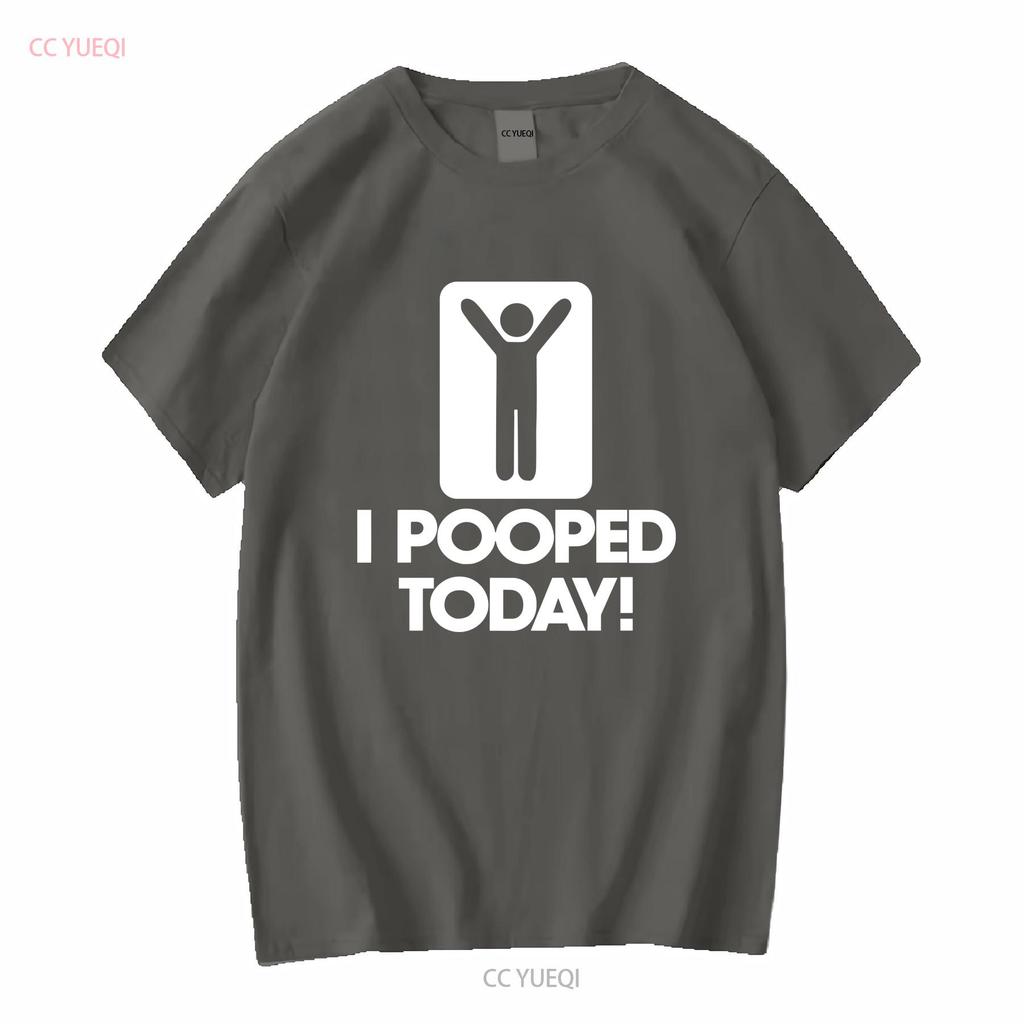 Ich habe heute gekackt Herren T-Shirt B340 Lang- oder Kurzarm Vintage Gewaschen Vielseitig Designer-Kleidung Lässig Leicht Unisex Grafik