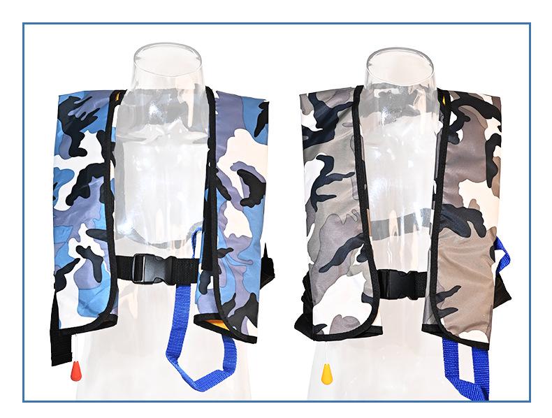 Tragbare aufblasbare Schwimmweste mit hohem Auftrieb für Erwachsene – Ideal für Meeresangeln, Schwimmen und Wasserrettung