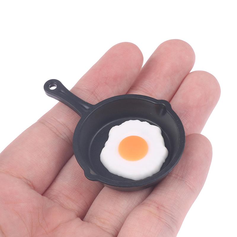 Dollhouse Miniature Frying Egg Pans For 12Th Dolls House Kitchen Accessories