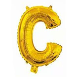 16 Inch Slim Gold Letter Aluminum Foil Balloon Bright Gold Wedding Decoration Film Balloon