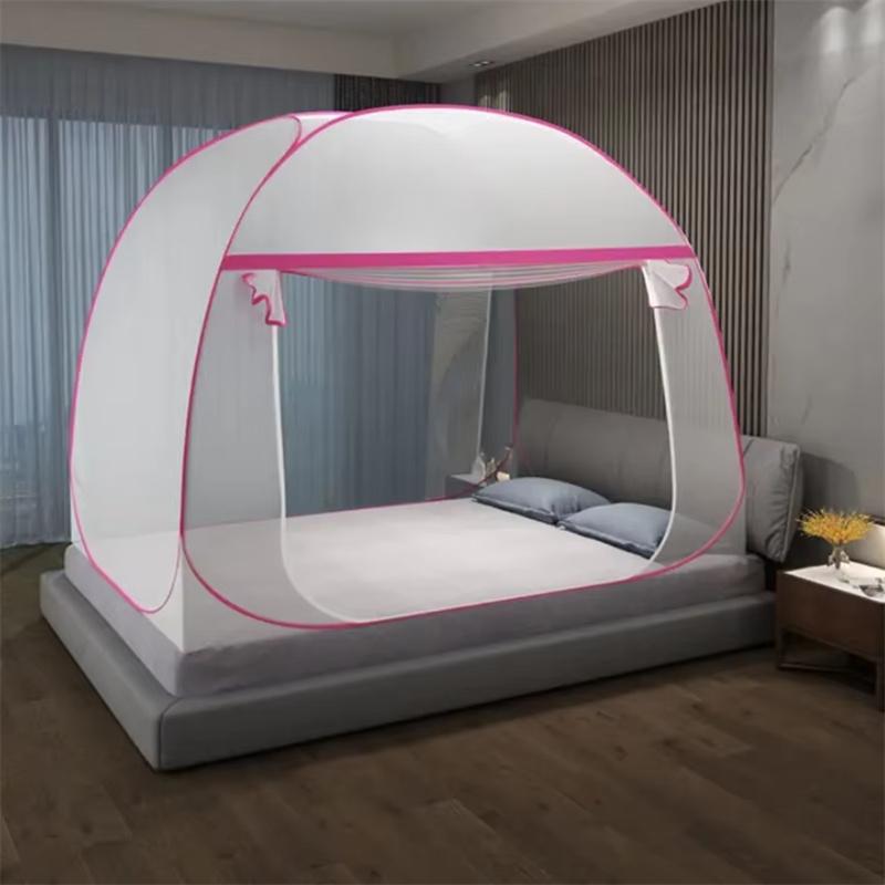 Modern Simple Mosquito Net Durable Summer Mongolian Yurt Mosquito Net Foldable Household Dormitory Mosquito Net Bed Tent 1Piece About 1.2x2m