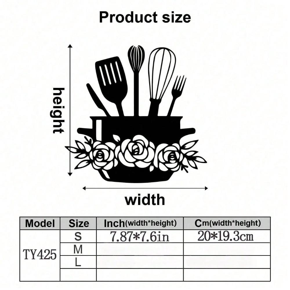 

Modern Metal Wall Art Kitchen Decor Indoor Outdoor Living Room Bathroom TY7182-01 різнокольоровий