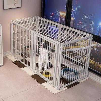Medium & Large Pet Dog Cage with Top Fence - Cat & Dog House Villa, Freely Splicing for Cats and Dogs