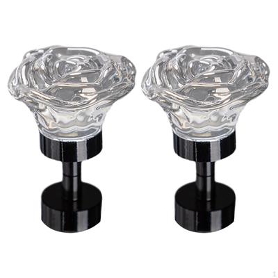 2 Pieces Rose Drawer Handles Furniture Door Elegant Sturdy Gift Wardrobe Pull Cabinet