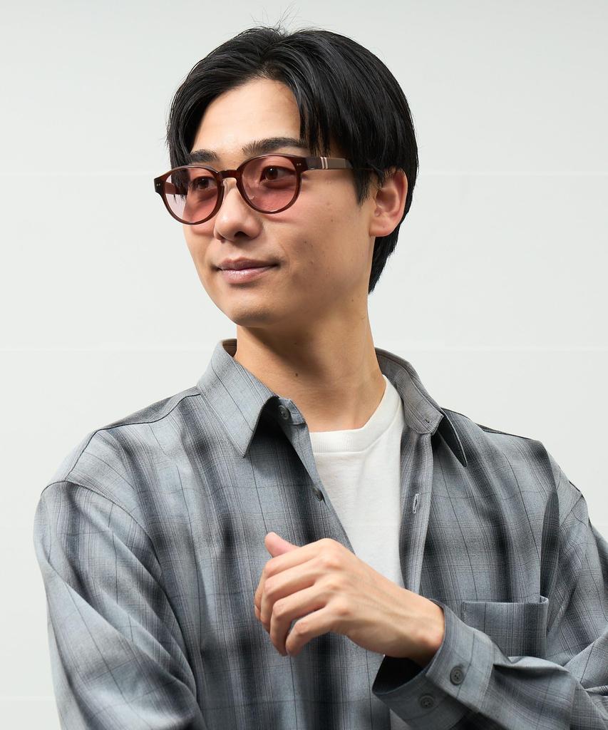 Zoff Suncut Sunglasses Golf Sports Sunglasses with SNAP UV Outdoor Sunglasses Size Glasses/UV100%CUT Boston-Style (Brown, ZA251G13_43A1) & GRIP,