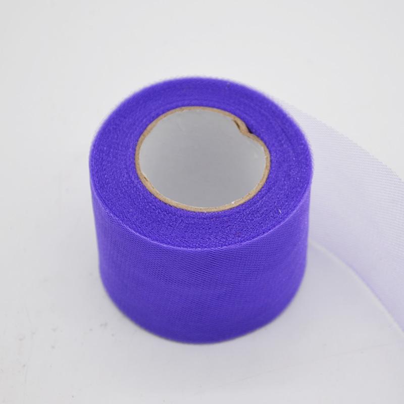 22m/lot 2" 5cm Shiny Tulle Roll Spool Fabric Tutu Skirt Chair Sash Bow Table Runner  Wedding Baby Shower Party Decorations