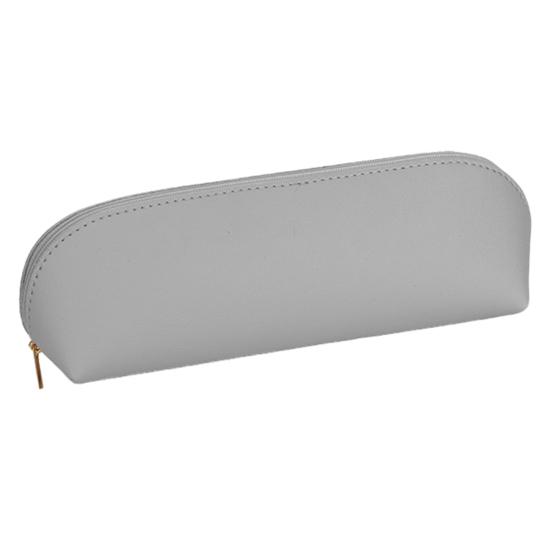 Piórnik Wodoodporny piórnik ze sztucznej skóry Wytrzymały, gładki zamek błyskawiczny Torba do przechowywania artykułów piśmienniczych do szkoły domowej