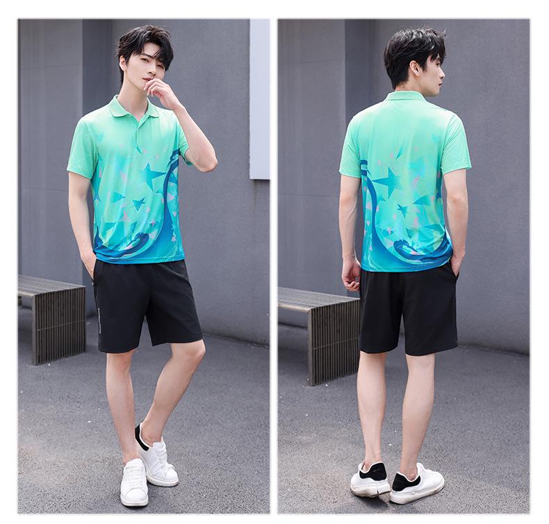 Short Sleeve Quick-Dry Sportswear Set: Custom Polo Shirt for Group Work with Logo Printing