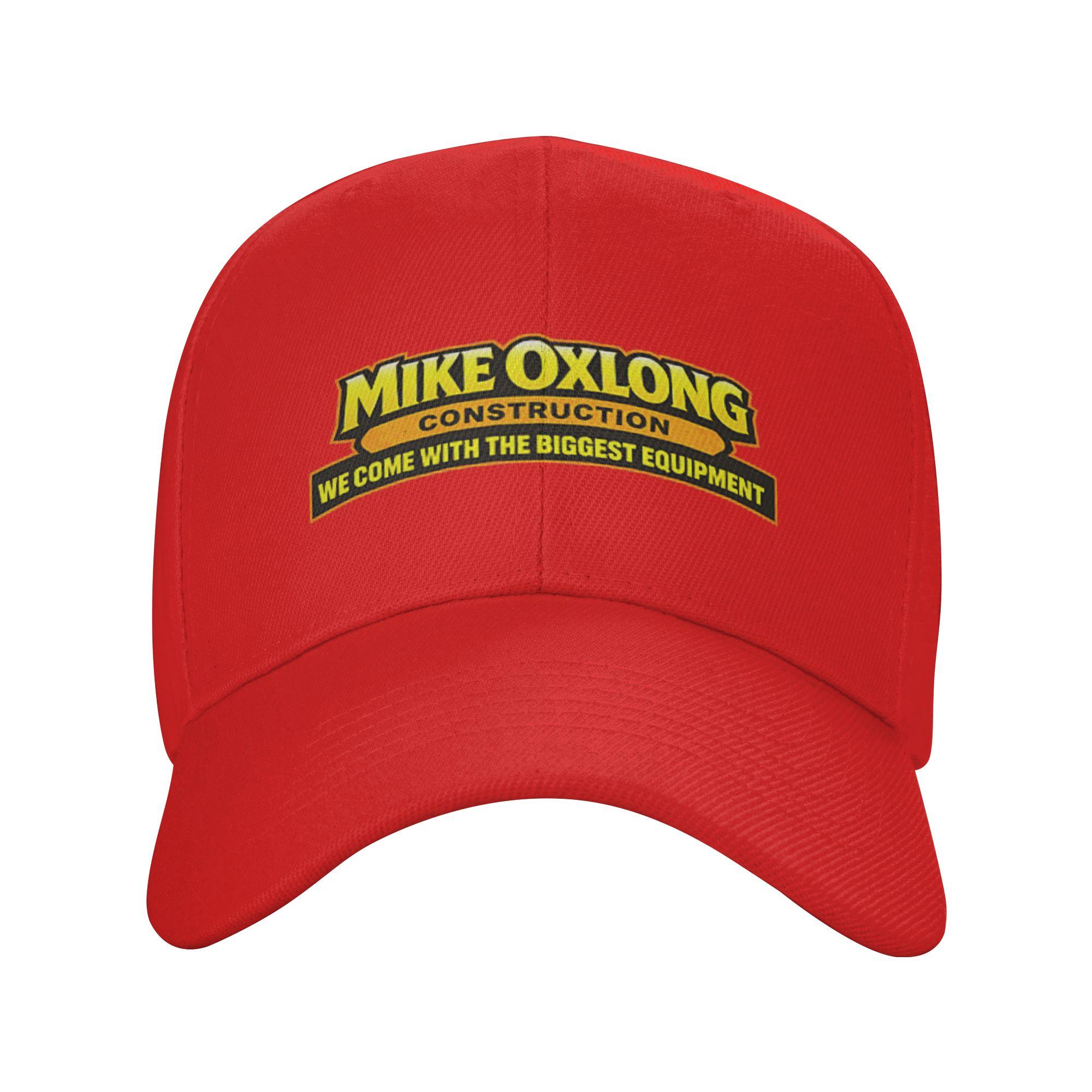 Mike Oxlong Construction Baseball Cap Casual FeUnisex Unisex Trucker Hat Sun Design Outdoor Sport Snapback Cap Gift Idea One Size