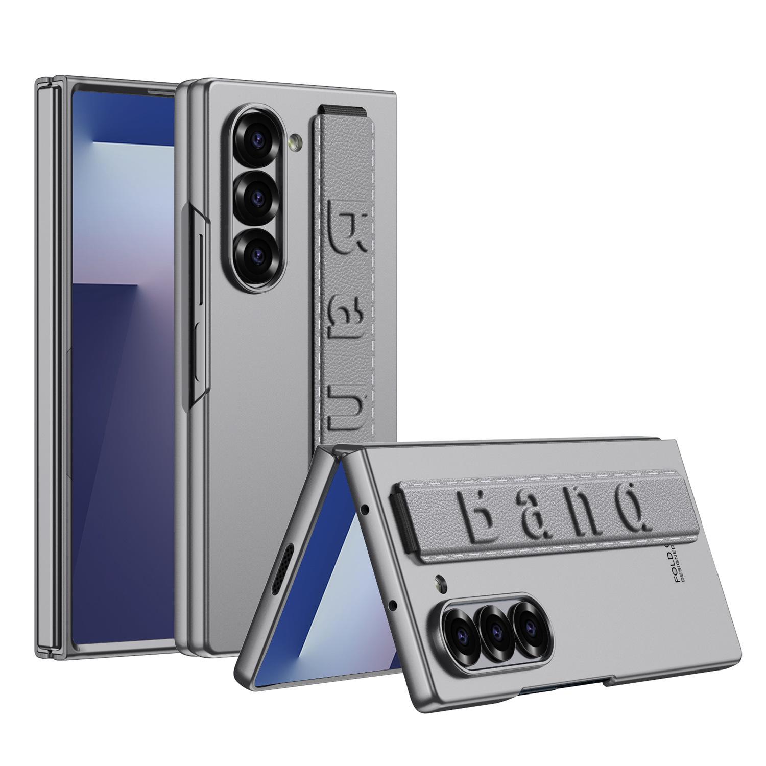 

Samsung Z Fold 7 Ultra-Thin Solid Color Phone Case with Elastic Wristband, Skin-Feel Texture, Precise Cutouts. Samsung Fold 7