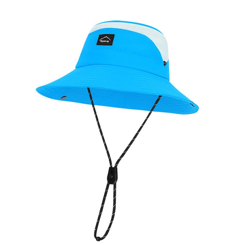 New summer sun hat men and women outdoor mountaineering fishing sun protection hat big brim quick drying waterproof breathable bucket hat
