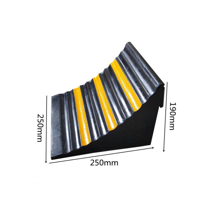 Portable Rubber Wheel Chock: Car, Truck, Parking Anti-Roll Stopper, Skid Preventer Triangle.