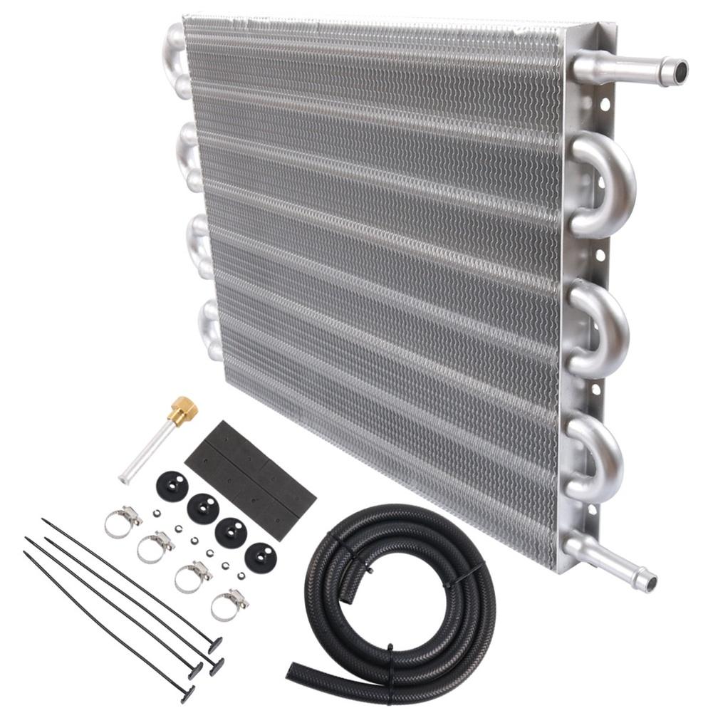 Aluminum Radiator Hose Assembly Transmission Oil Cooler Kit
