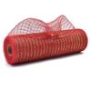 Deco Net Ribbon 10Inchx10Yard Metallic Foil Poly Net Ribbon For Wreath Crafting Holiday Decoration and Wrapping