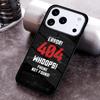 not found Error 404 Phone Case for iPhone 17 16 15 Pro Max Air 14 13 12 11 Plus Shockproof Capa Cover
