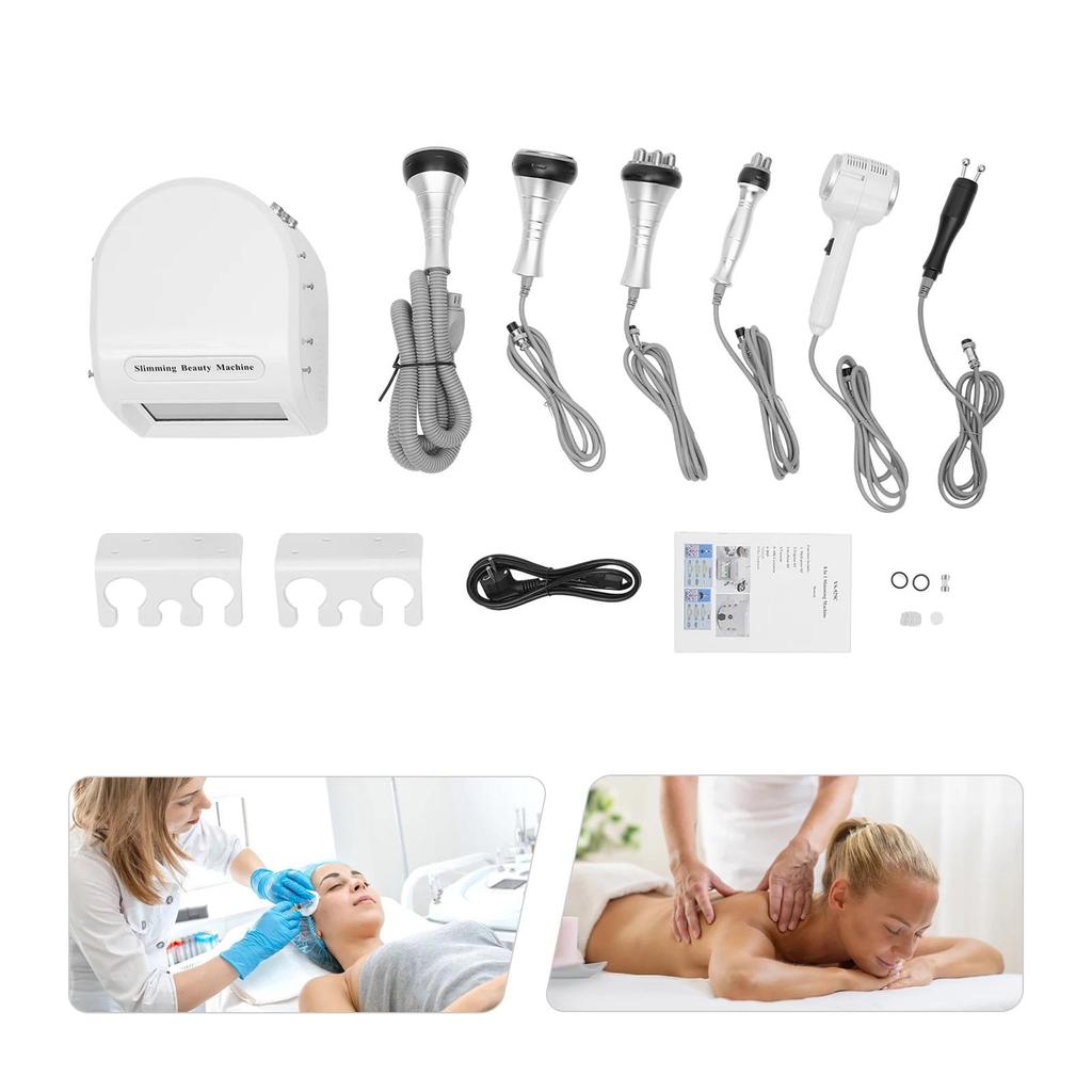 6-in-1 40K Ultrasonic Cavitation Device with Vacuum Lifting - Salon-Grade Body Slimming, Facial Firming & Beauty Machine