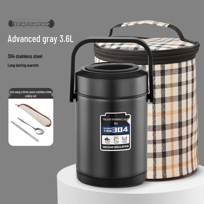High-Value Insulated Lunch Box: Stylish & Durable 304 Stainless Steel, Ideal for Workers, Students, and Home Use