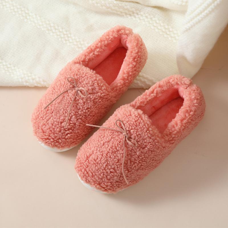 Women's Soft Sole Furry Cotton Slippers – Perfect for Postpartum, Autumn and Winter Comfort at Home.