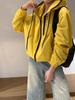 Korean Style Color Block Double Zipper Windbreaker: 2025 Spring/Autumn Versatile Casual Jacket