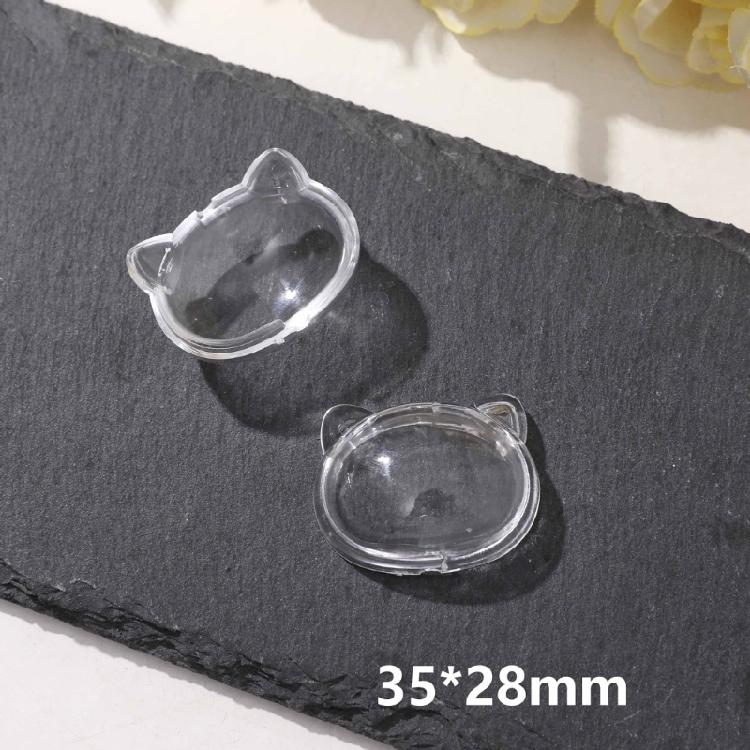 Clear Acrylic Pet Hair Keepsakes Box Cats Furs Holder Case for Memorial DIY Craft Pet Loss Remembrances and Home Decors
