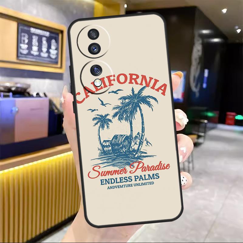 Palms Beach Surf For Honor Magic 5 6 7 8 Pro Case For Honor Win RT 50 70 90 200 400 Lite X8c X8b X9b X9c X9d