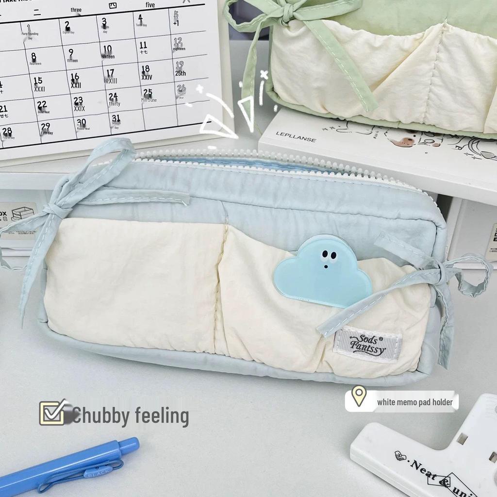 Wysokopojemnikowy piórnik Cloud Bow: Stylowy organizer na artykuły papiernicze dla studentów