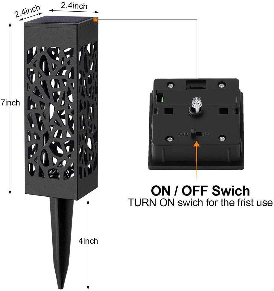 Solar Lawn Light Decorative Garden Hollow Outdoor Solar Garden Path Light For Lawn And Pathway Lighting