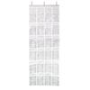 New 24 Grids Sundries Shoe Organiser Wall-mounted Hanging Over Fabric Closet Bag Clear Mesh Pocket