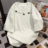 Pure Cotton Niche Design Heavy Short-Sleeved T-Shirt Men'S Summer American Retro Loose Casual Short Sleeves