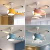 Creative and Simple New LED Helicopter Airplane Fan Chandelier Children's Bedroom Ceiling Fan Lamp
