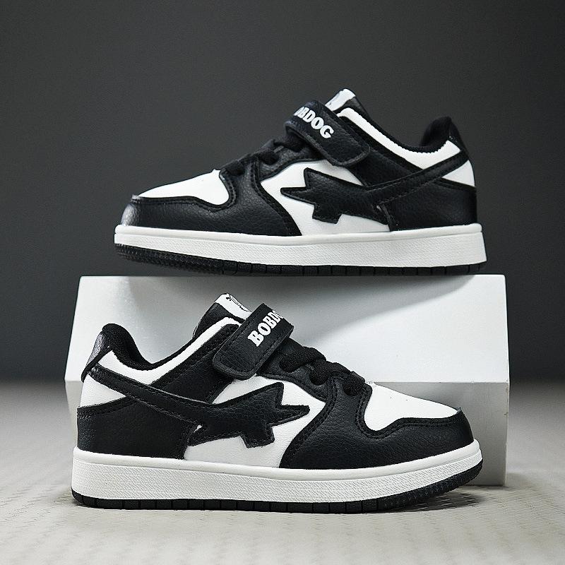 Classmate sports shoes 2025 spring and autumn new boys board shoes leather waterproof children's casual shoes
