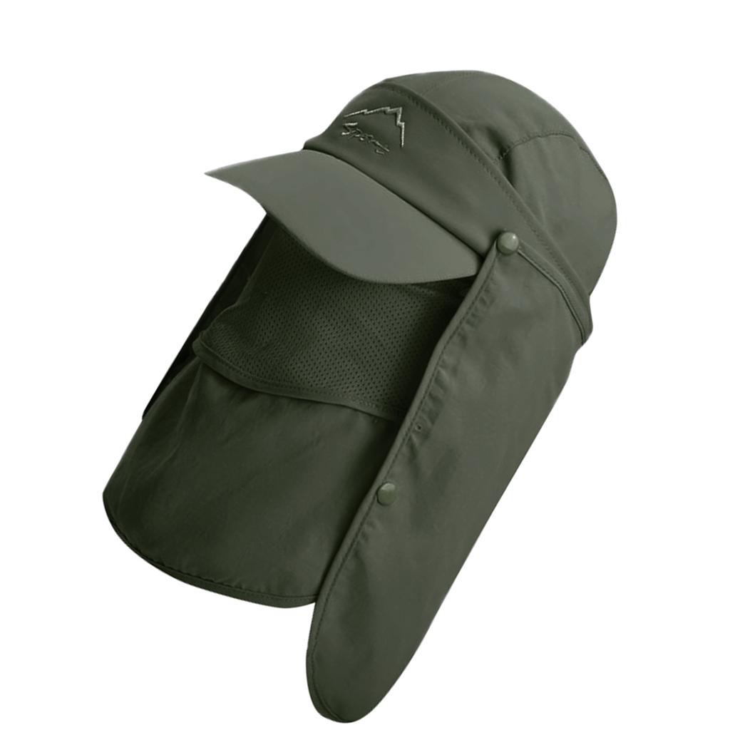 Unisex Multifunktionale Sonnenblende Hut 360° Sonnenschutz Abnehmbare Gesichtsbedeckung Nackenklappe Atmungsaktiver Sonnenhut zum Angeln Klettern