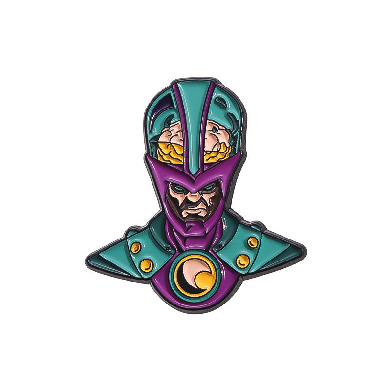 New Creative Cartoon Character Brooch Set - Anime Style Metal Badges