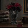 Egyptian Cat God Vase, Halloween Gothic Matte Black Vase, Dark Style Flower Holder, Multifunctional Storage Container for Dried And Fresh