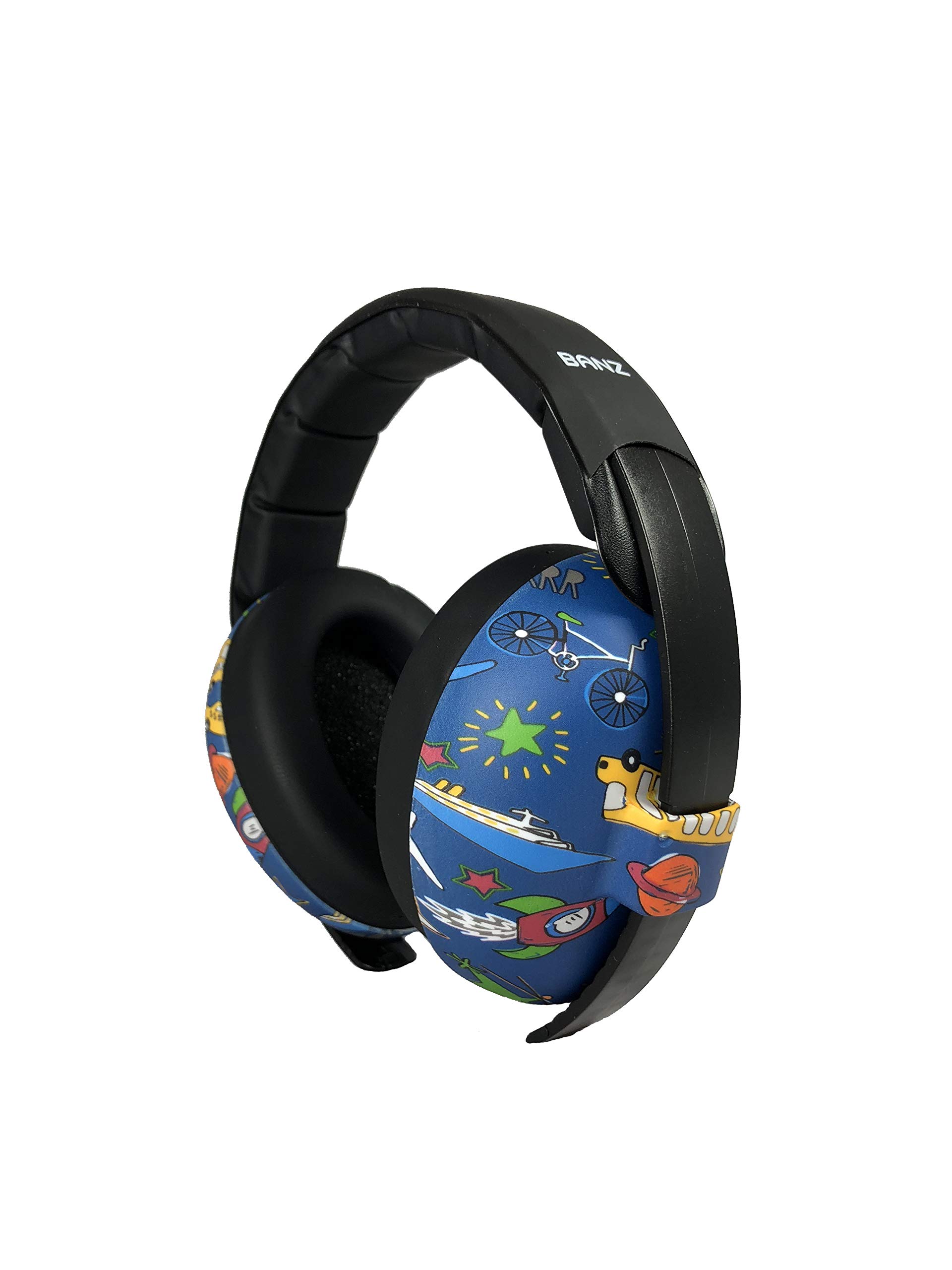 

Banz Baby Kids Soundproof Vehicle Pattern & Earmuffs,