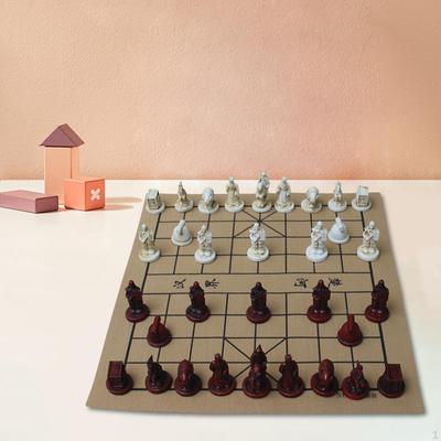 Chinese Chess Montessori Toy Game Developing Intelligent Competitive 3D Board for