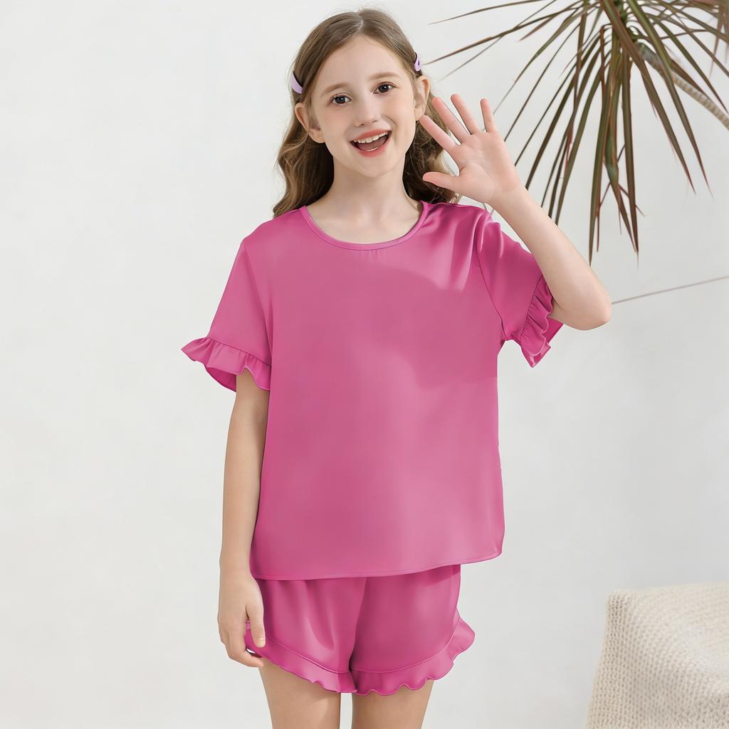 Children's Sleepwear 2-piece Home Clothes Short Sleeve Shorts Sleepwear Set
