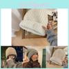 Beanie Winter Elegant For Women In Neutral Tones Made Of 100 Percent Cotton